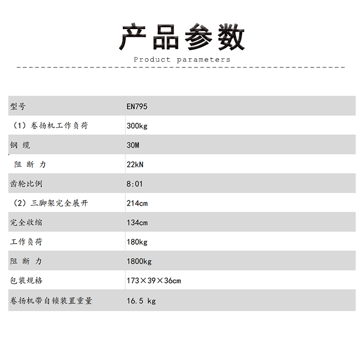 產品參數(shù)