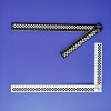 30x15厘米PVC雙面黑白折角尺（可調角度）